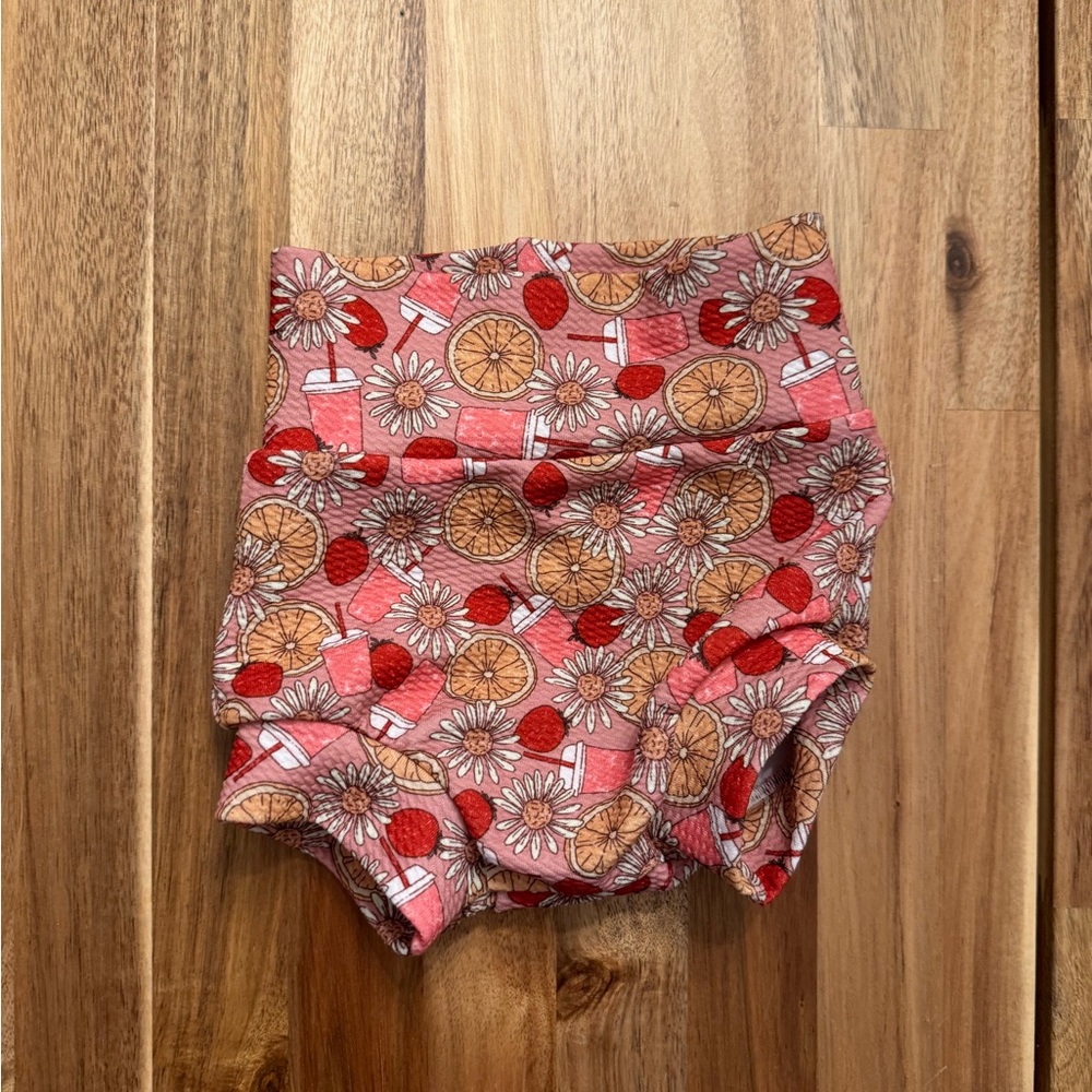 Bloomers Shorts Lemon, strawberry coffee and‎ floral print size of 6-12 months